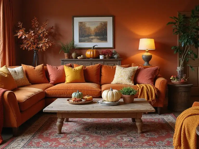 A Living Room in an Autumn Colour Palette
