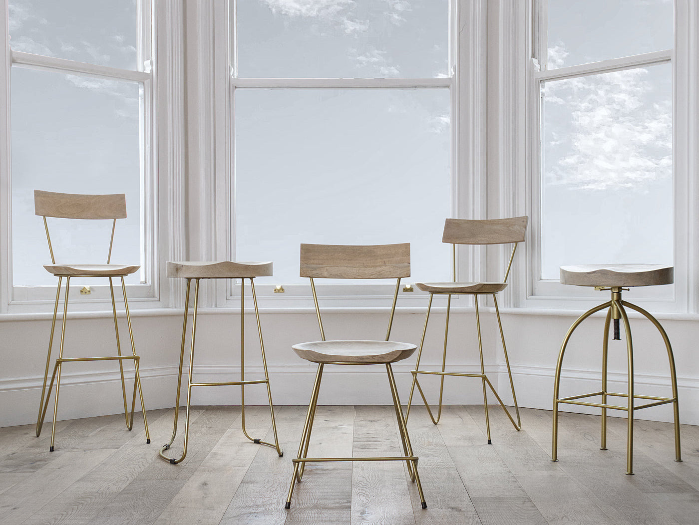 gold bar stools