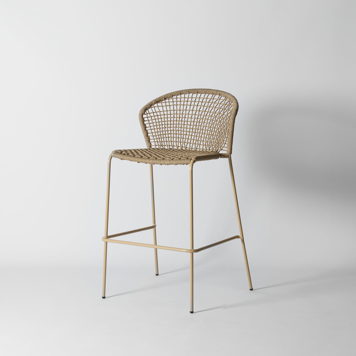 Tall woven bar stool