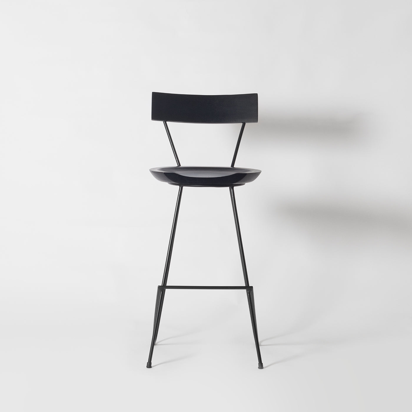 Minimalist Counter Stool with Backrest, 65cm