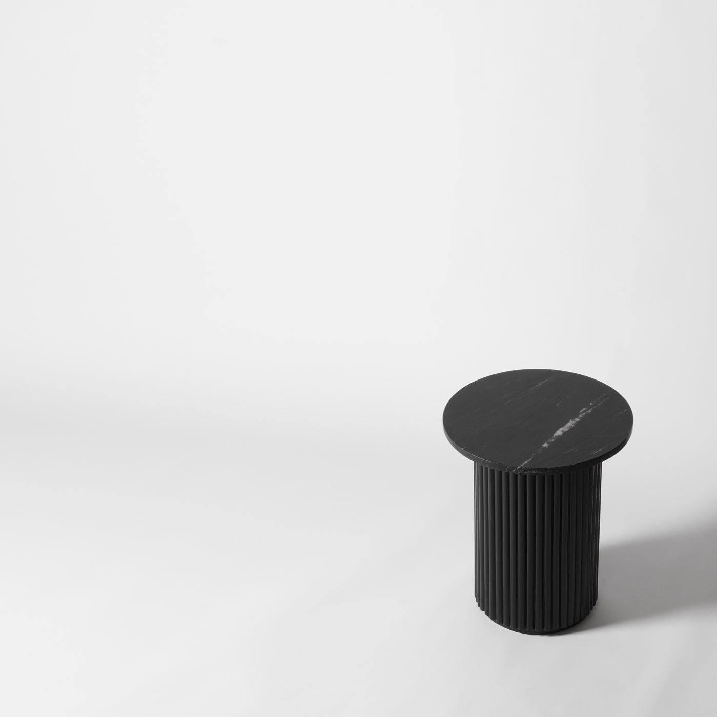 Black Marble Side Table