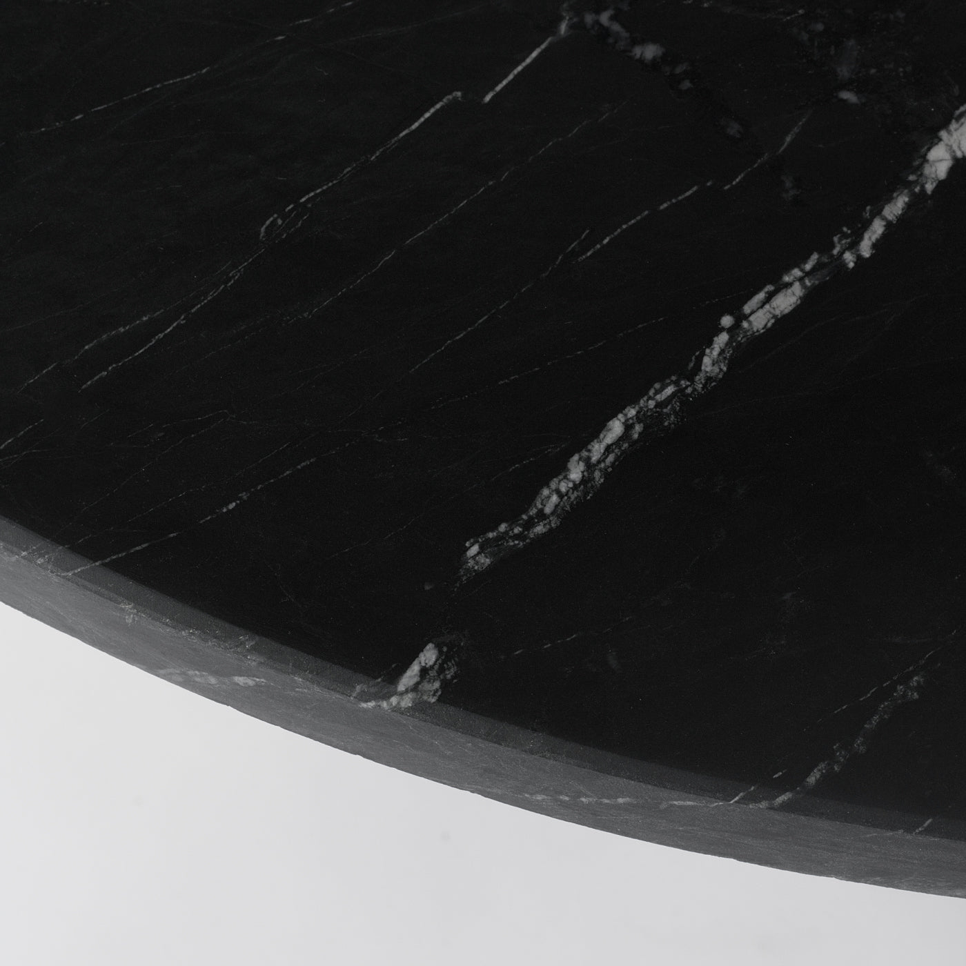 Black Marble Side Table