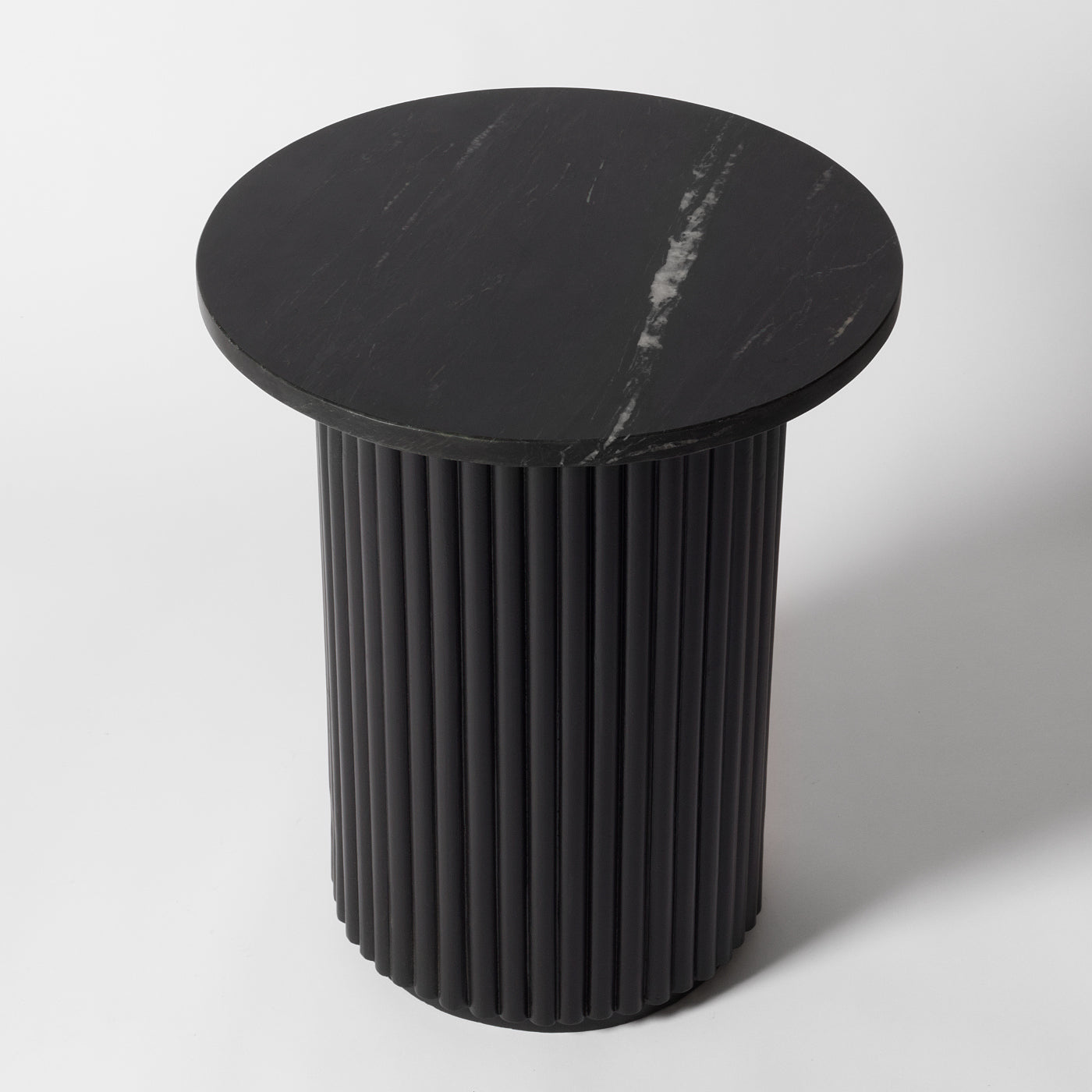 Black Marble Side Table