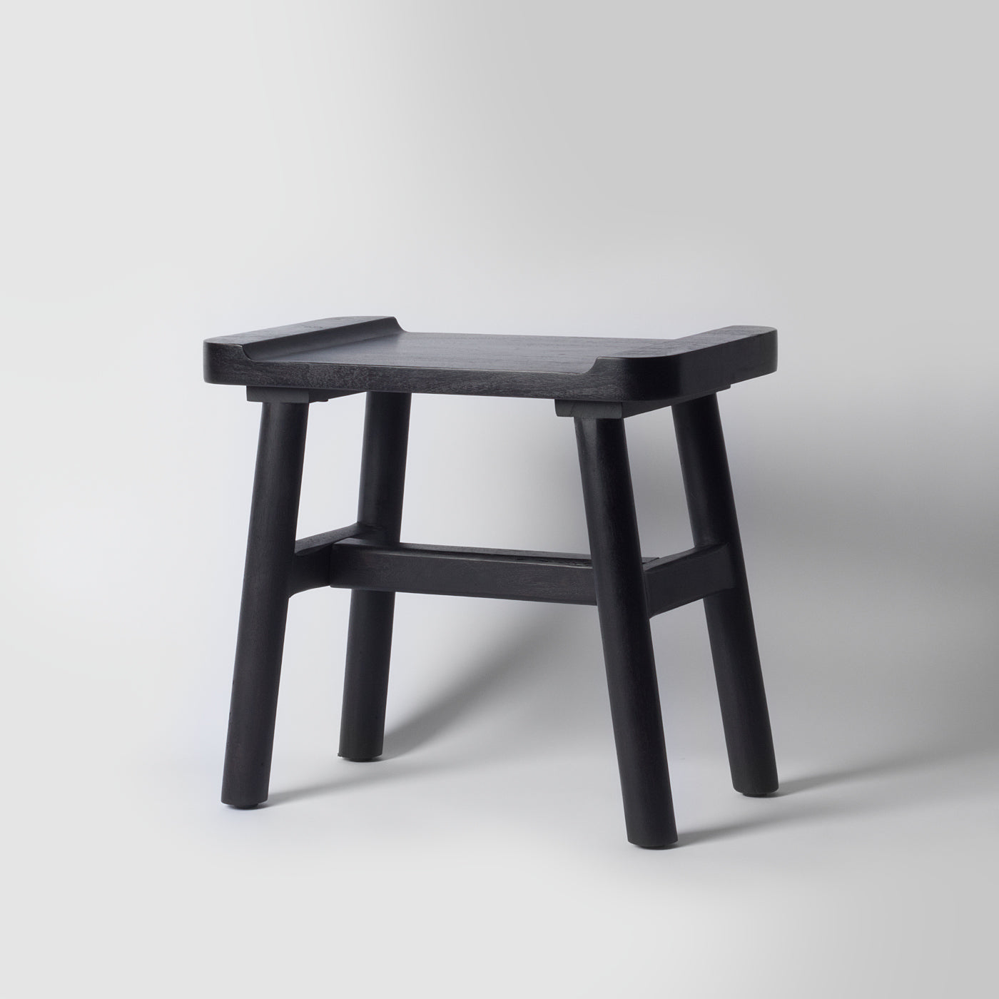Black Wooden Step Stool