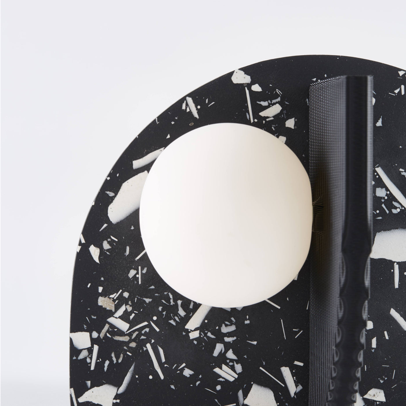 Black Abstract Table Lamp