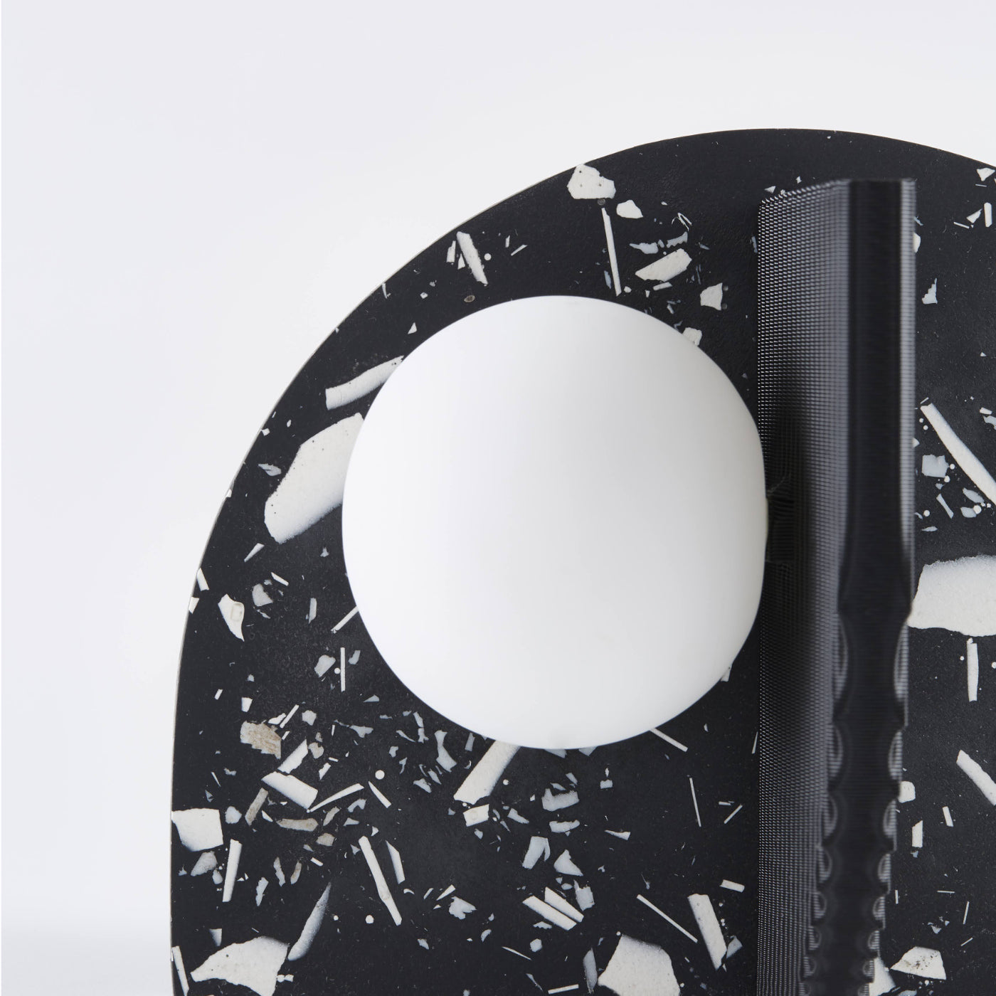 Black Abstract Table Lamp