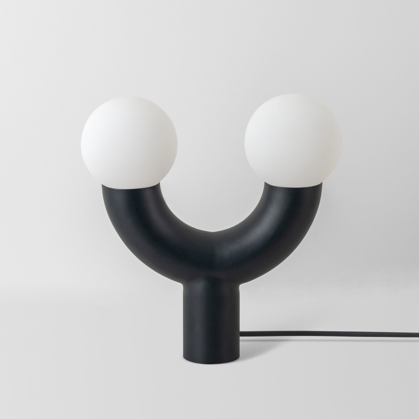 Black Sculptural Lamp