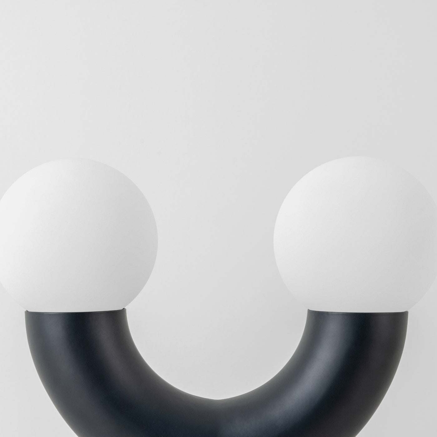 Black Sculptural Lamp