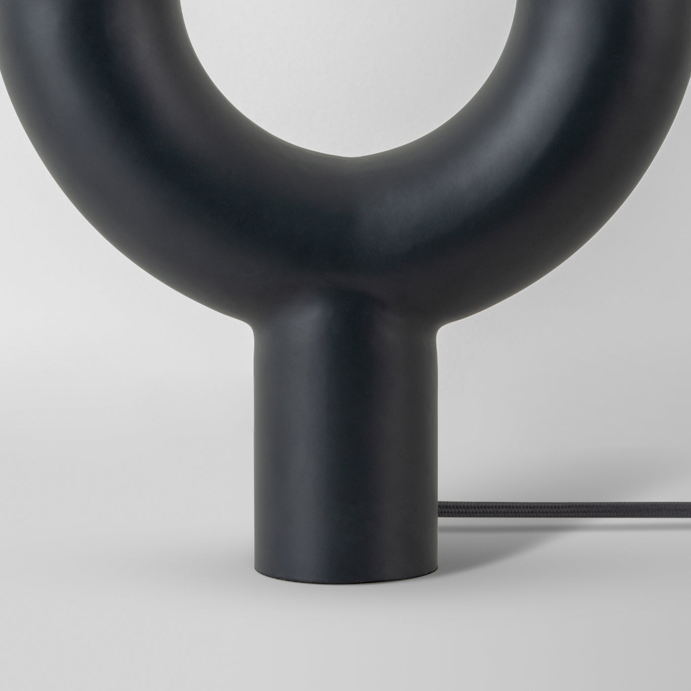 Black Sculptural Lamp