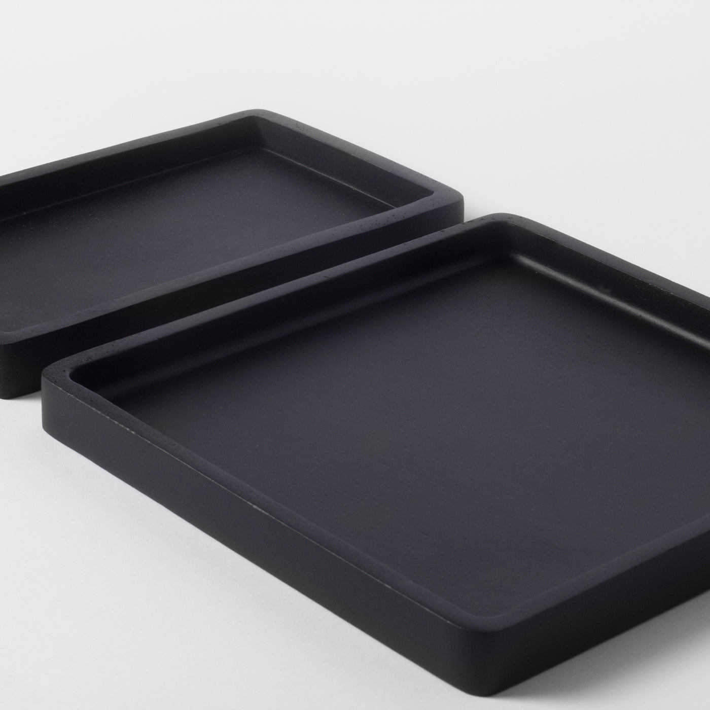 Black Trays Set Of 2