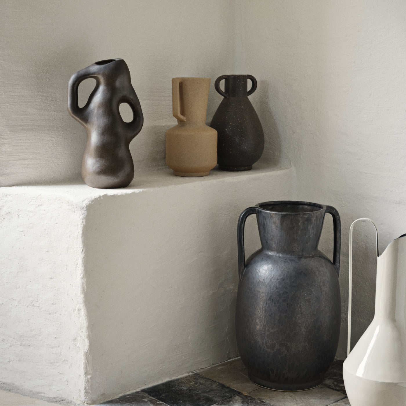 Brown Sculptural Vase