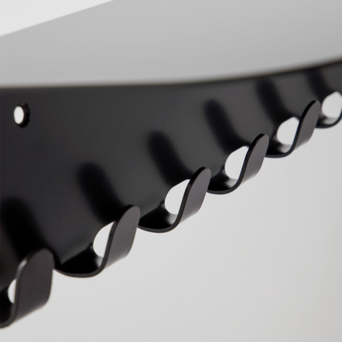 Metal Shelf With Coat Hooks