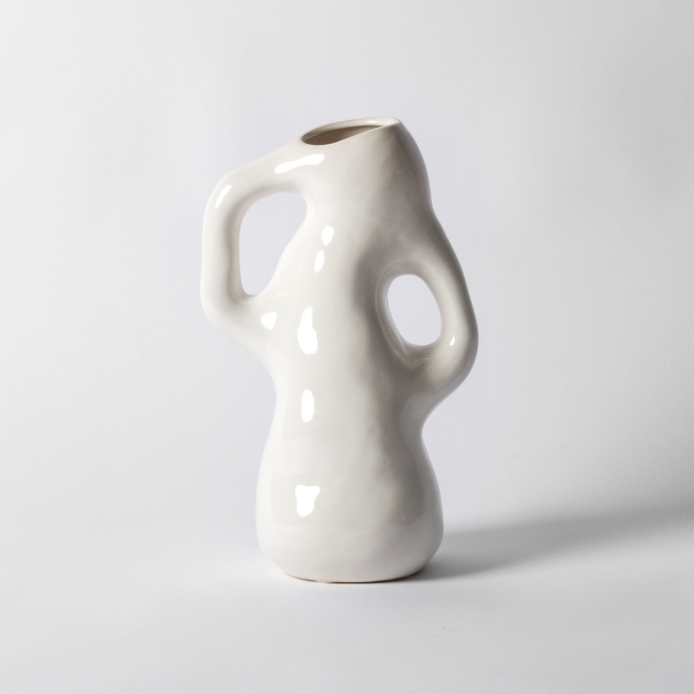 Cream Wonky Vase