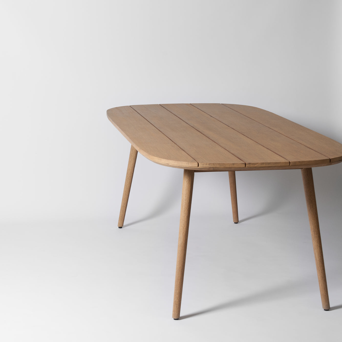 Wooden outdoor dining table