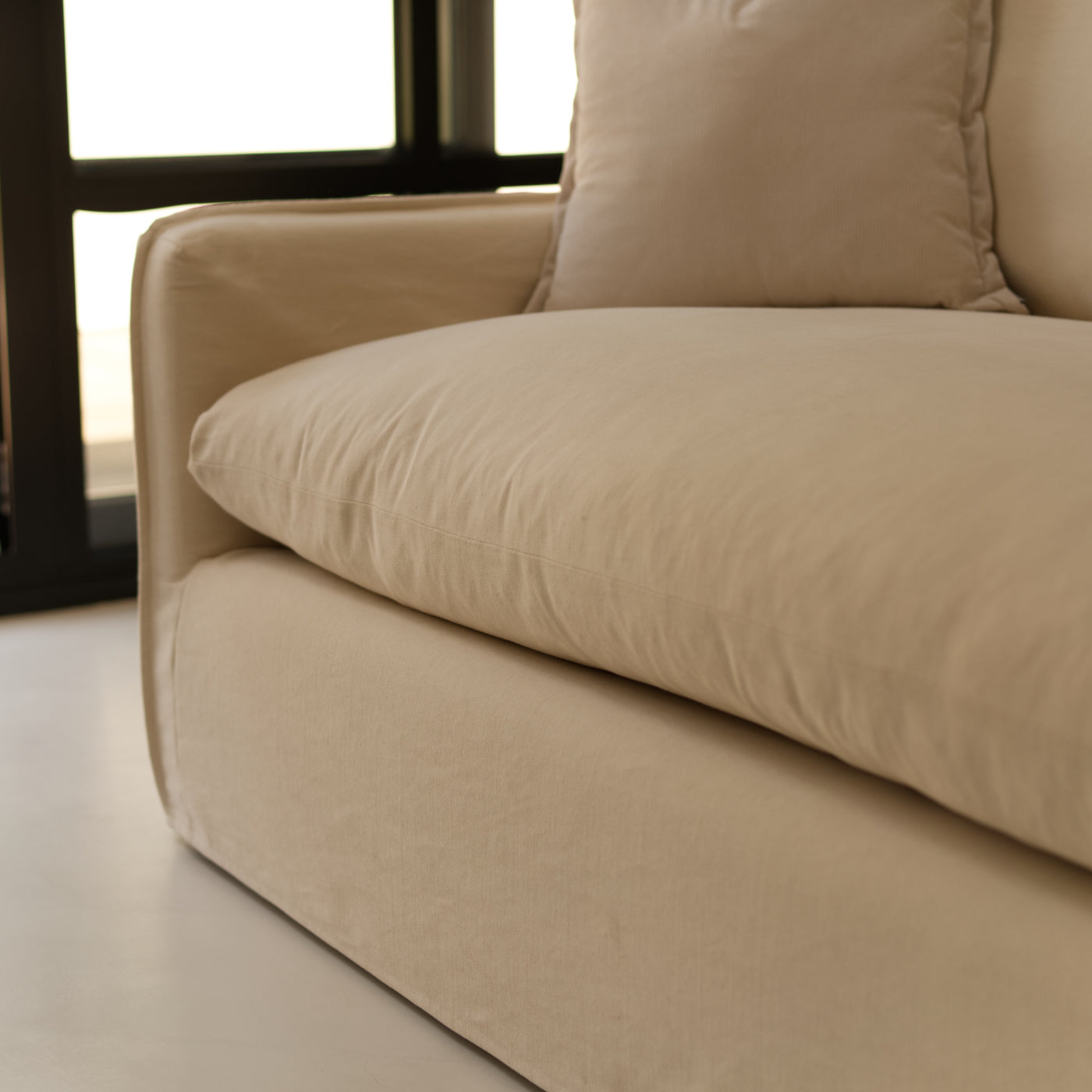 Contemporary family-sized sofa