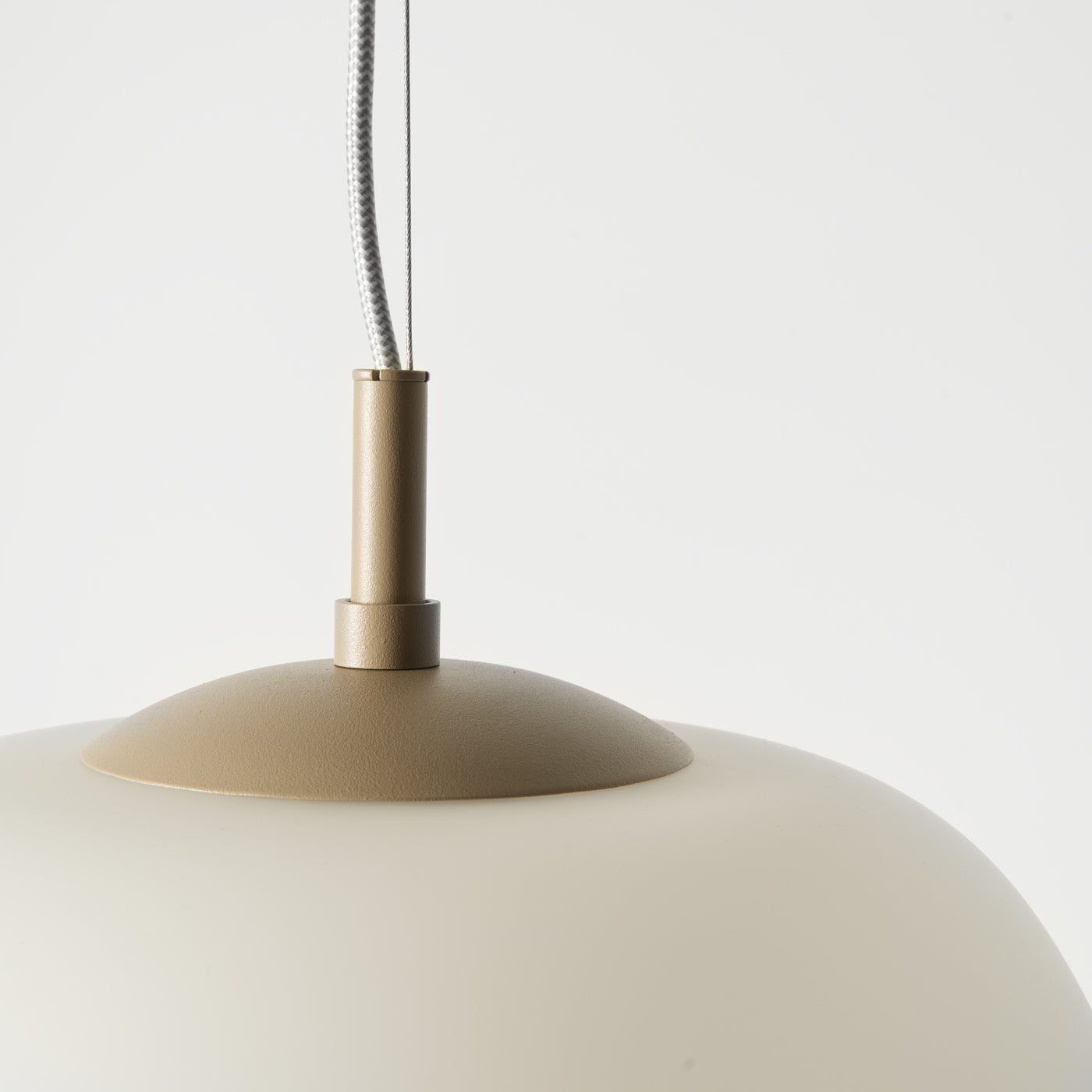 Beige and white pendant light