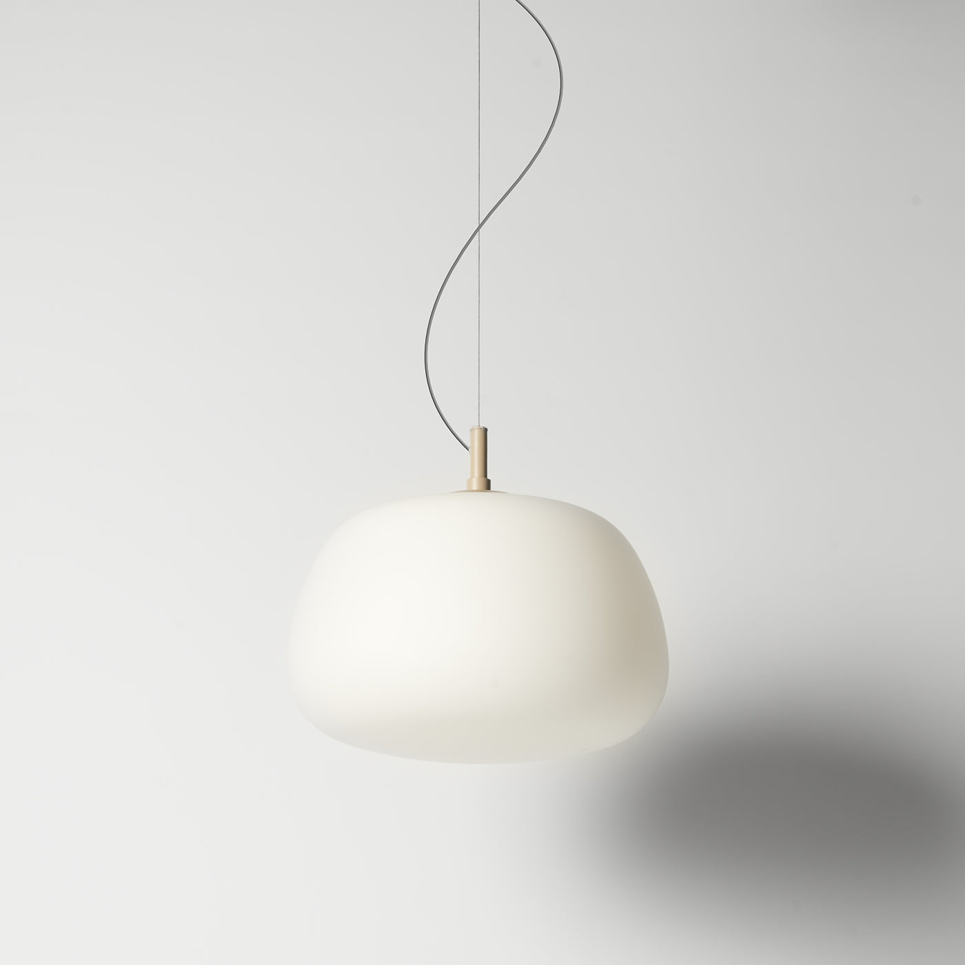 Frosted glass pendant light