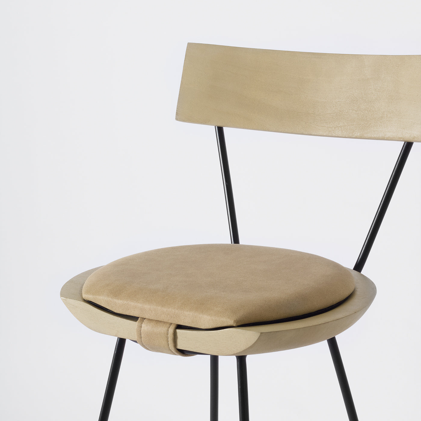 Light brown and black bar stool