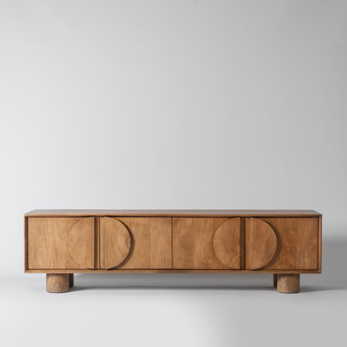 Mango wood tv stand