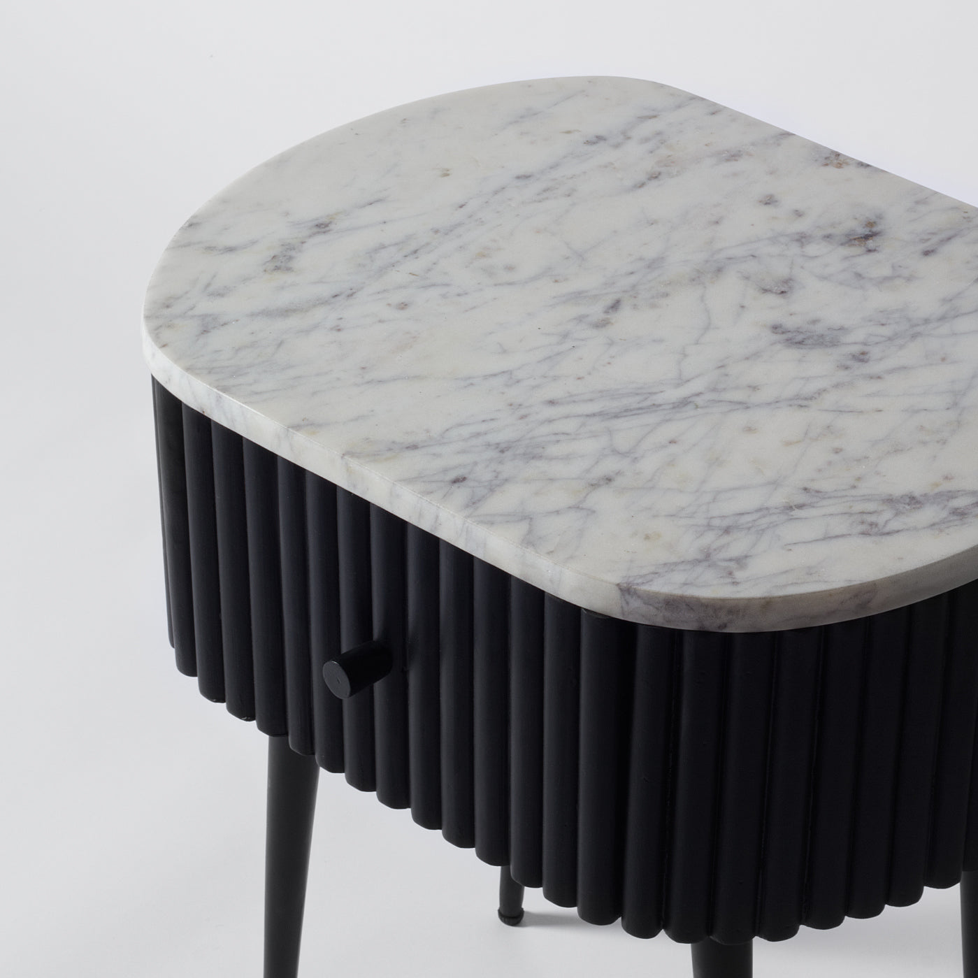 Marble Top Bedside Table