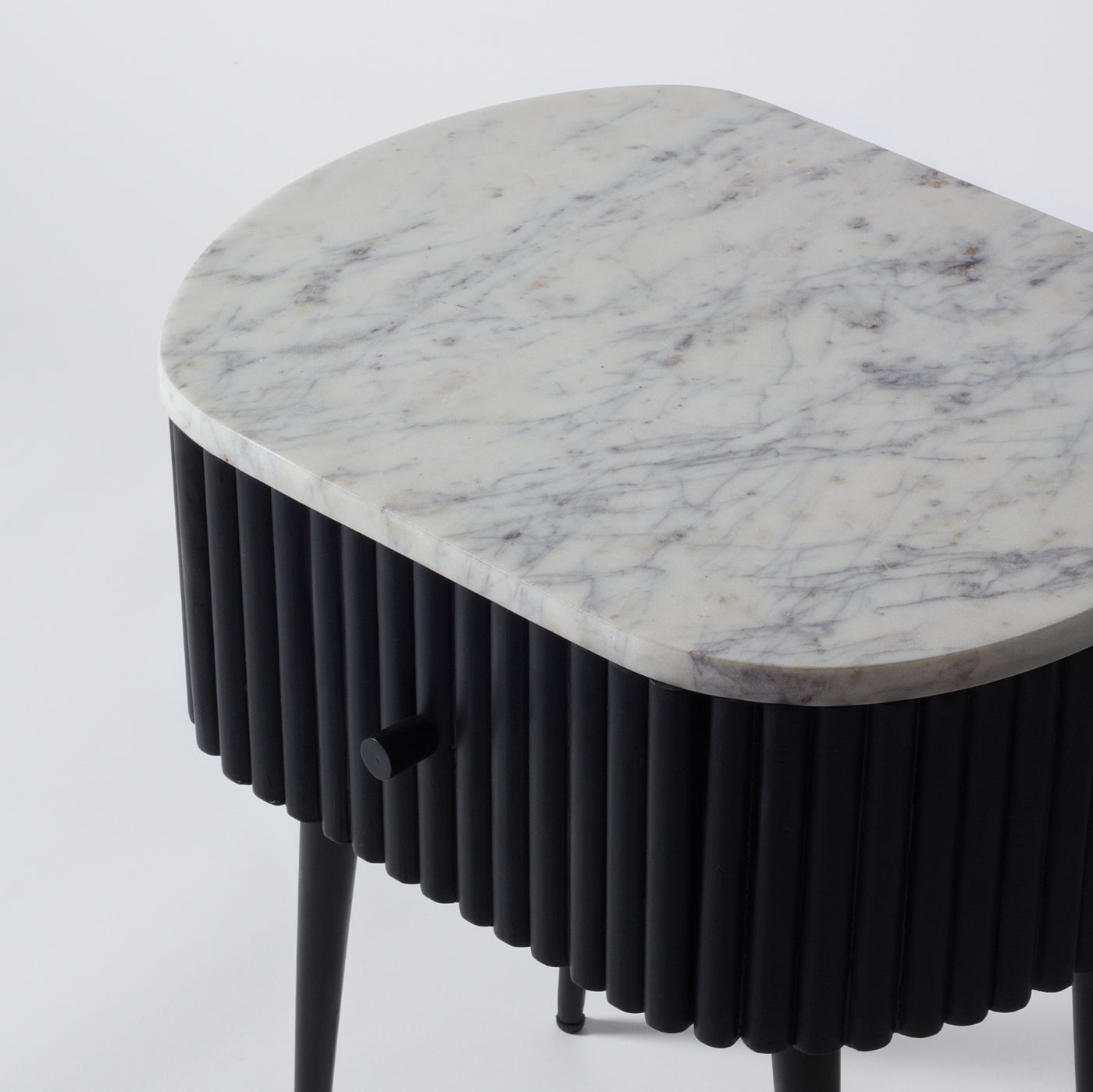 Marble Top Bedside Table