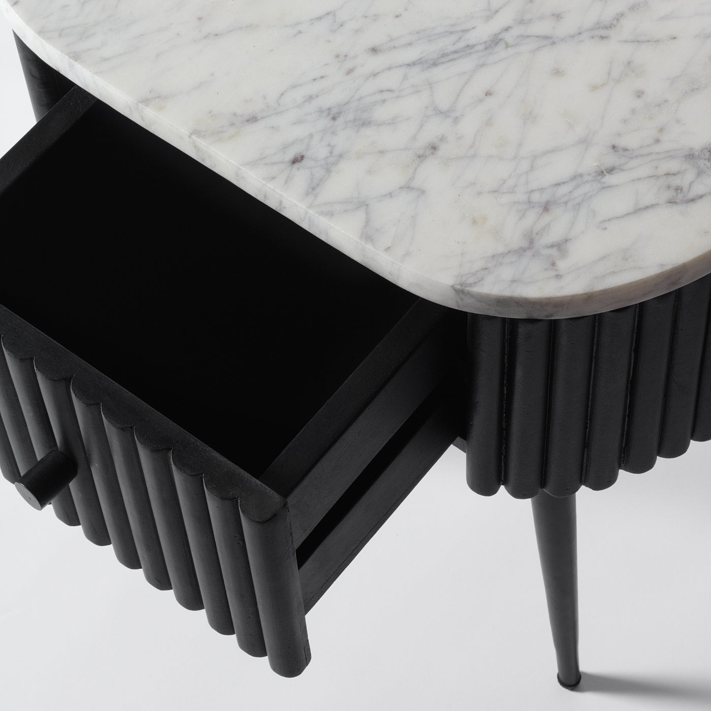 Marble Top Bedside Table