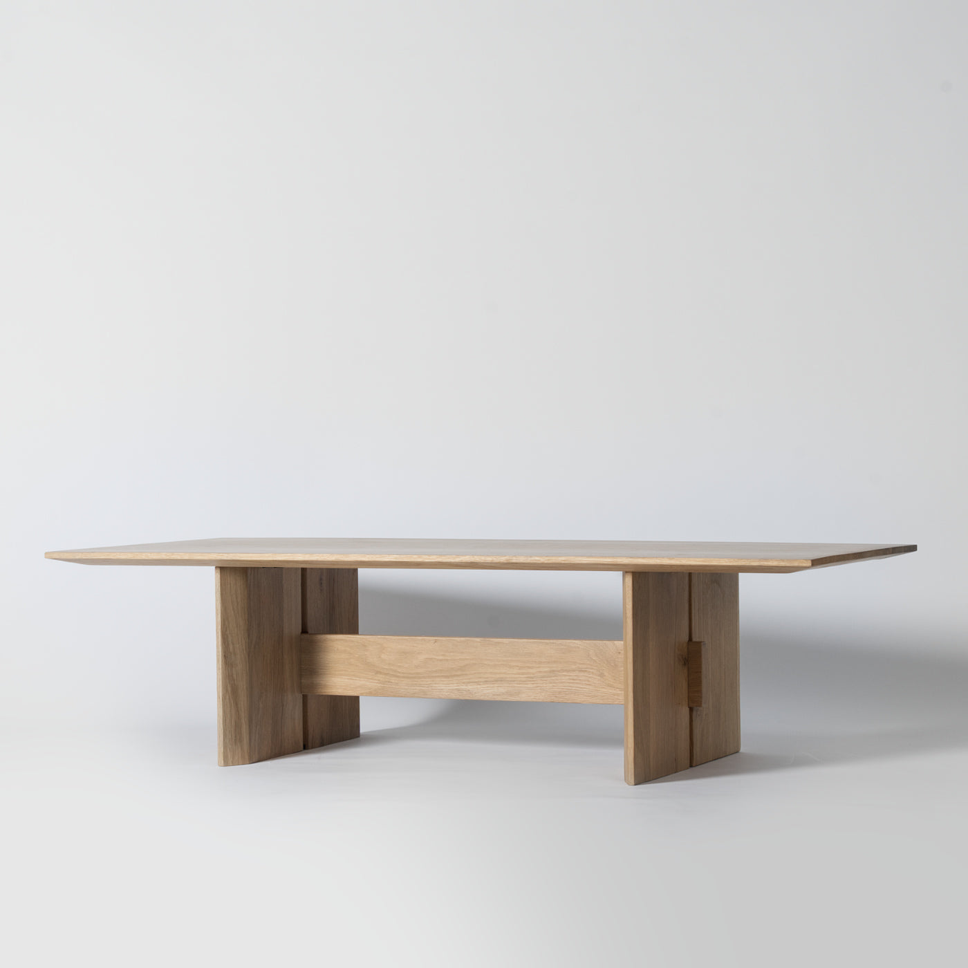 Solid oak coffee table