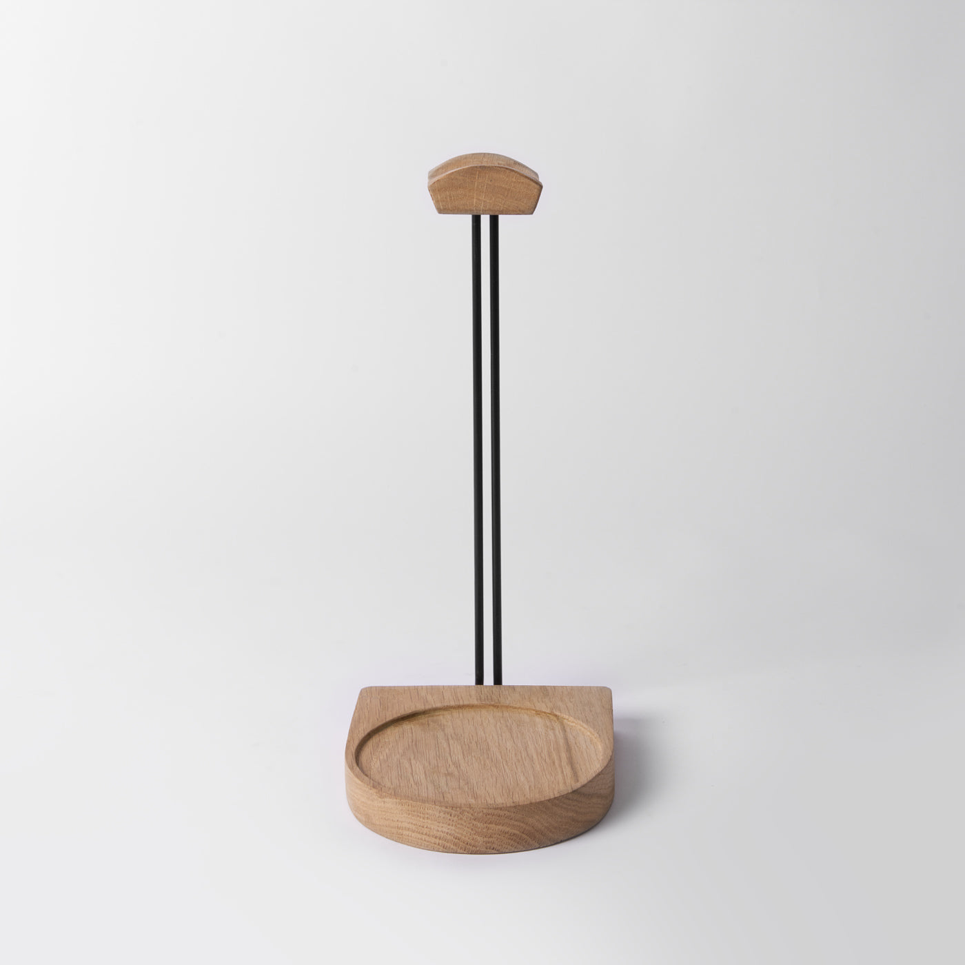 headphone stand oak