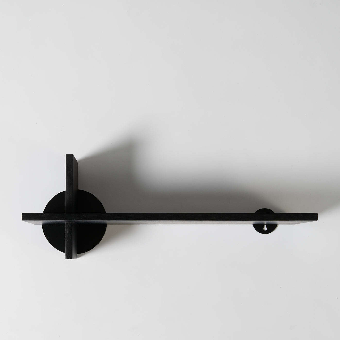 wall mounted oak shelf