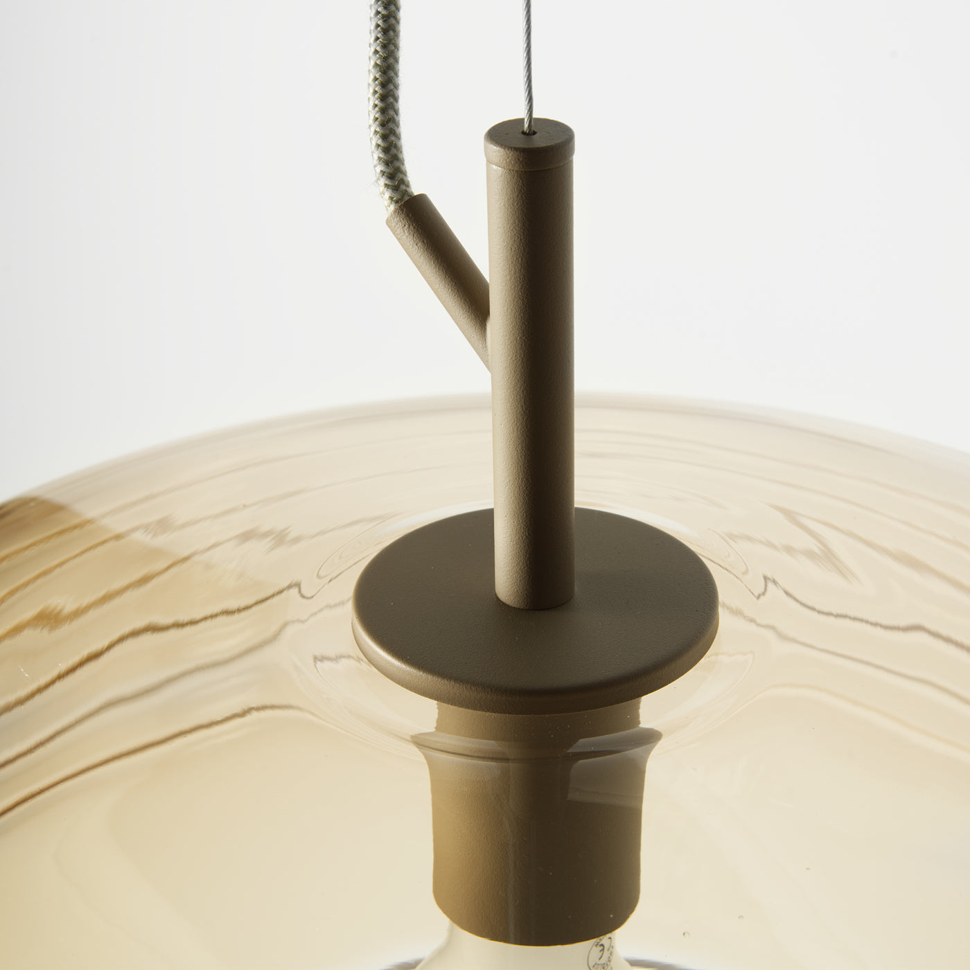 Glass pendant light, Amber