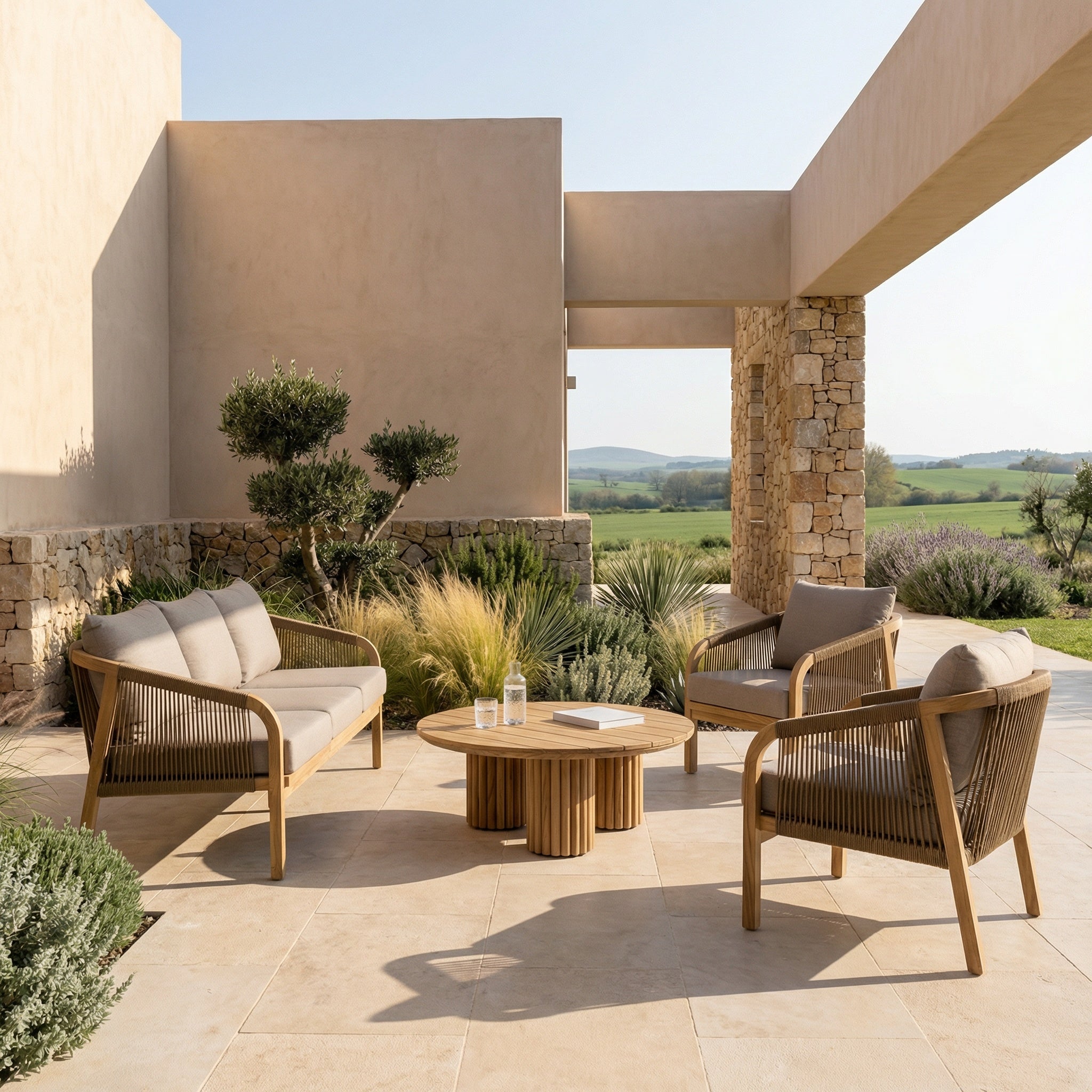 3-Piece Rope Seating Set