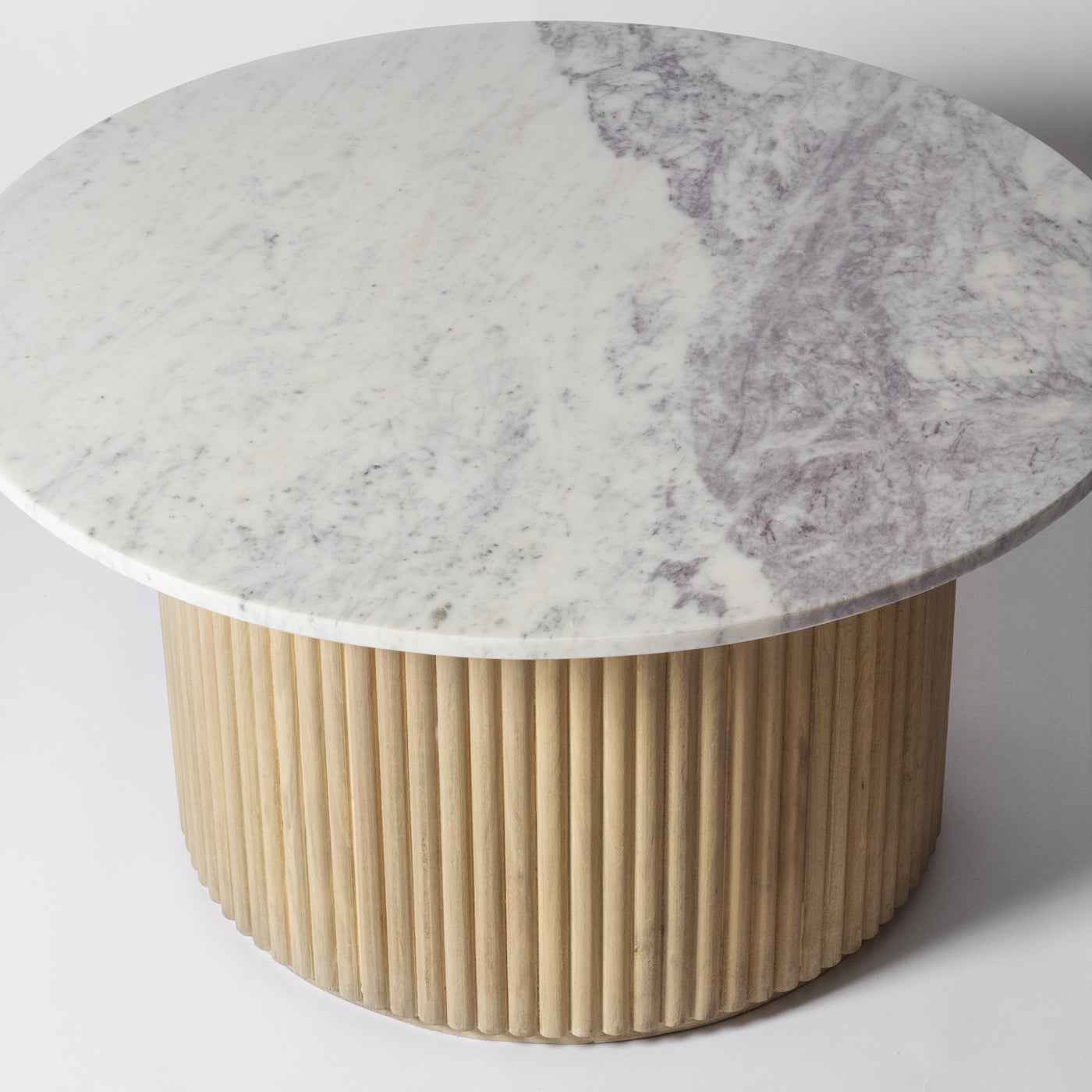 Nordic Coffee Table, White Marble