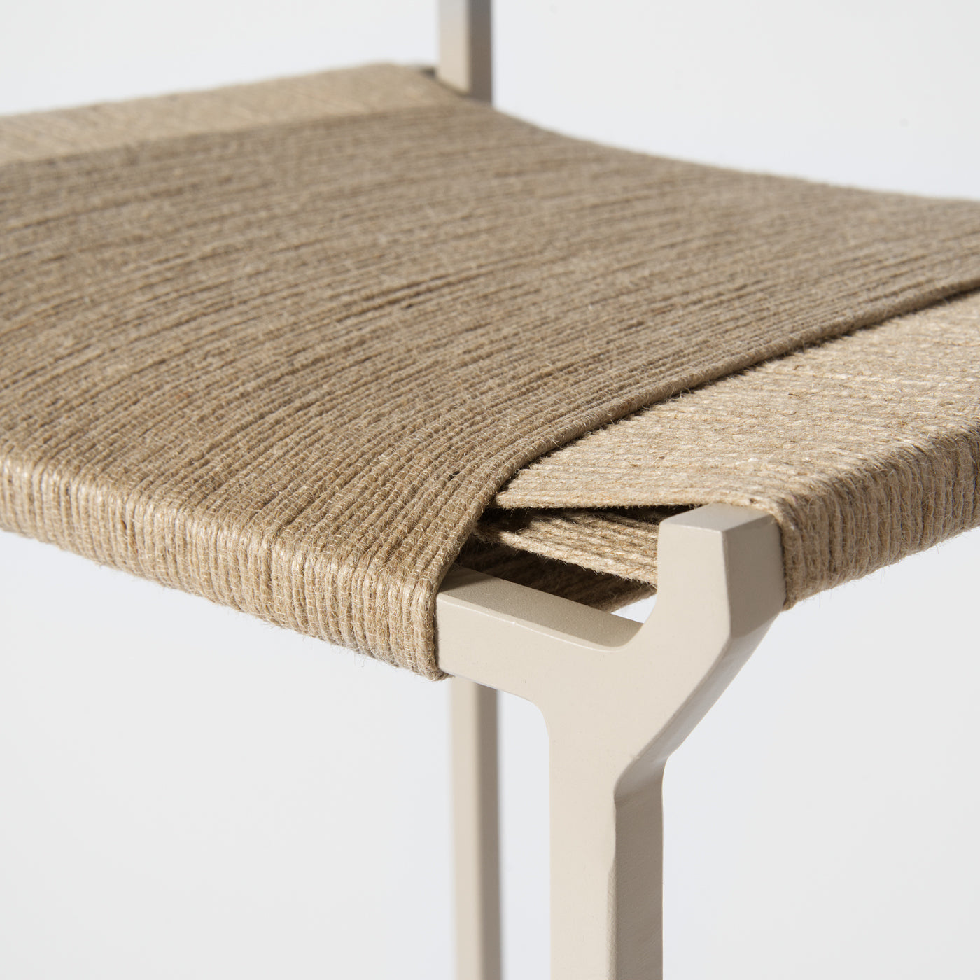 Beige Woven Bar Stool