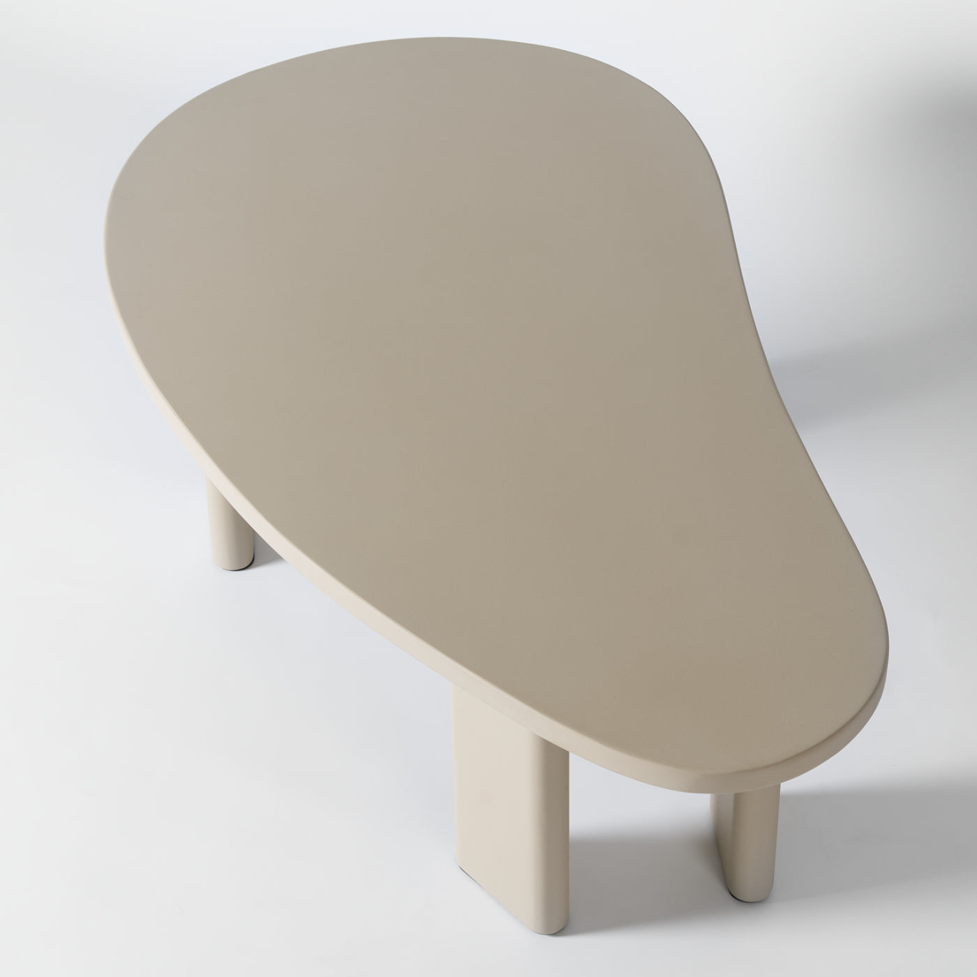 Beige pebble coffee table