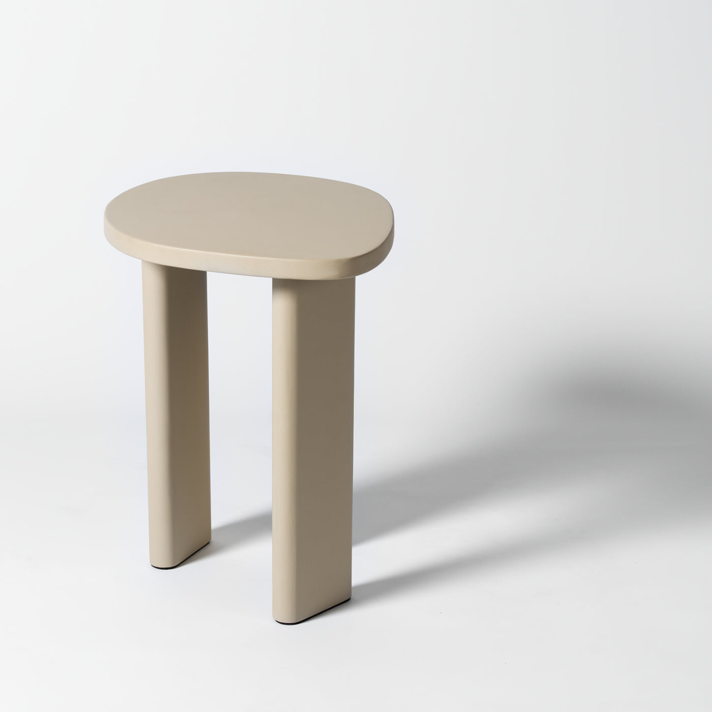 Organic beige side table