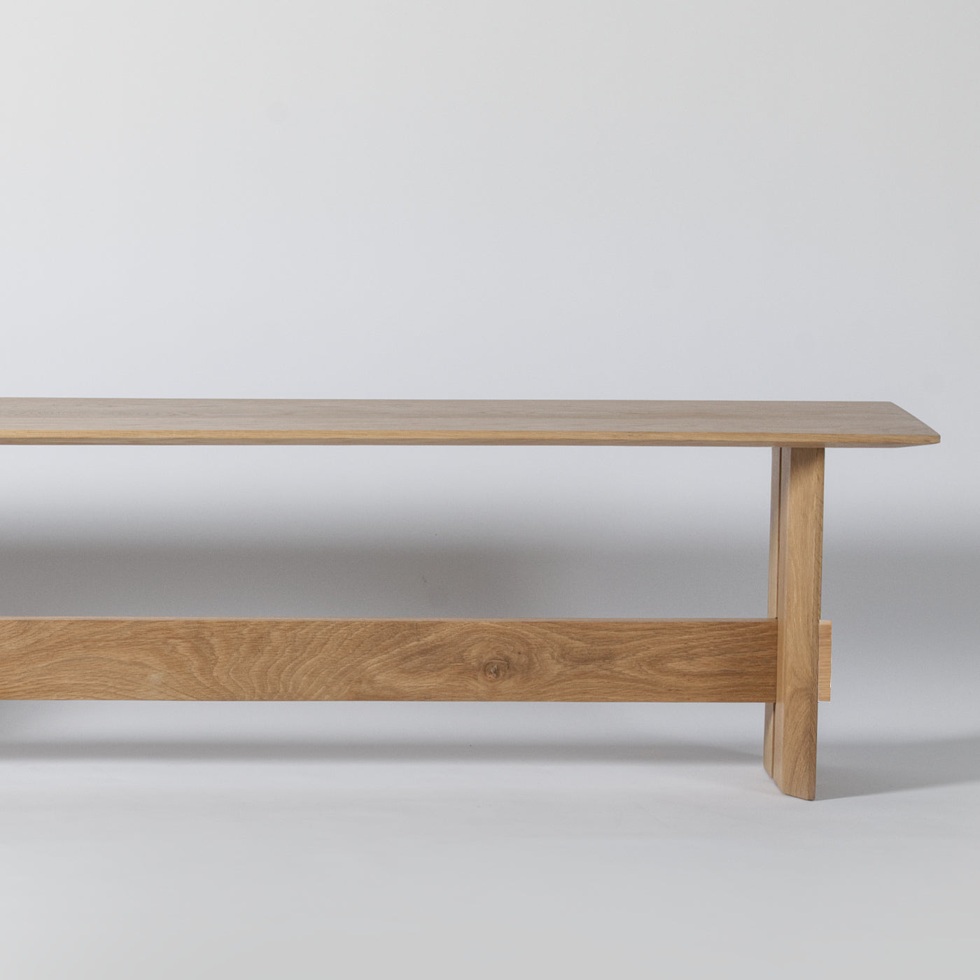 Solid wood dining bench