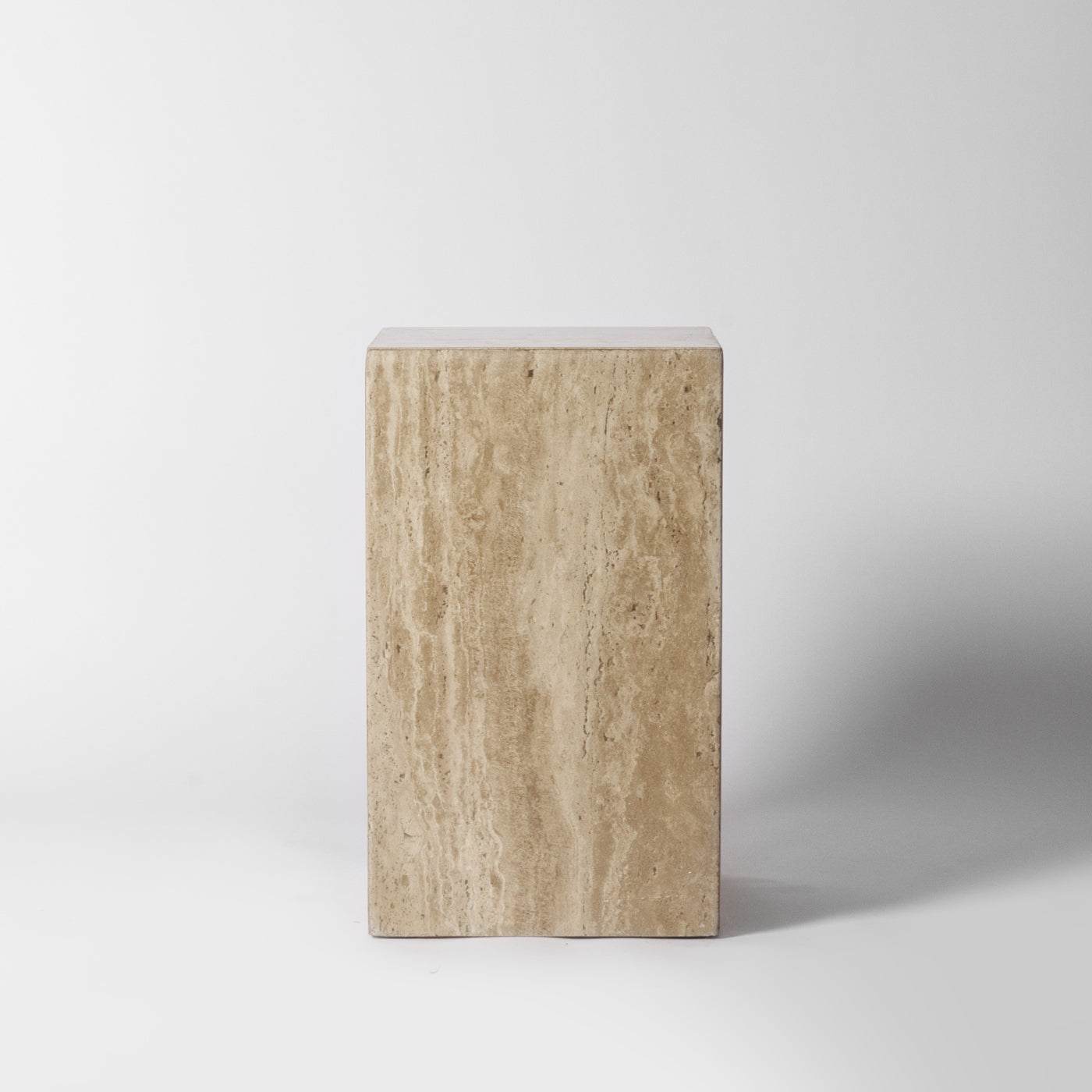 Travertine Side Table