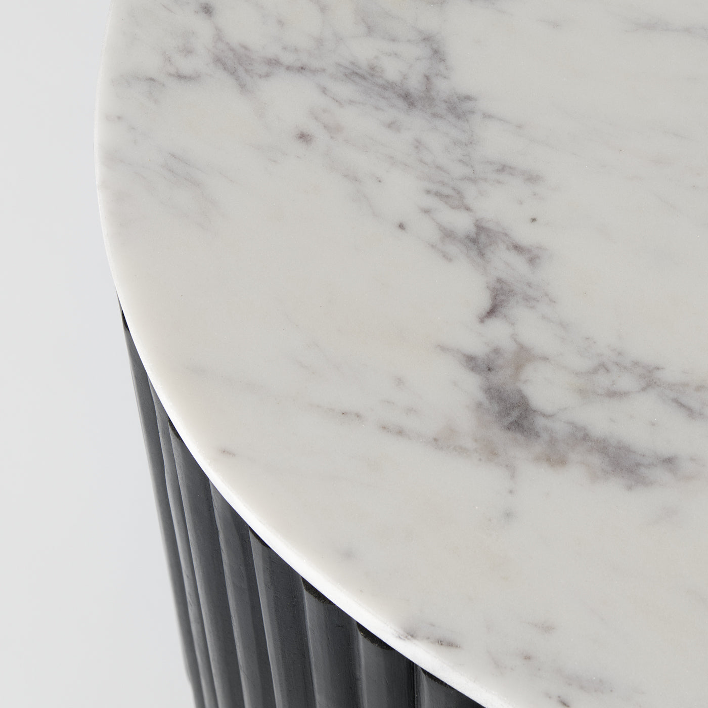 Marble and wood media unit