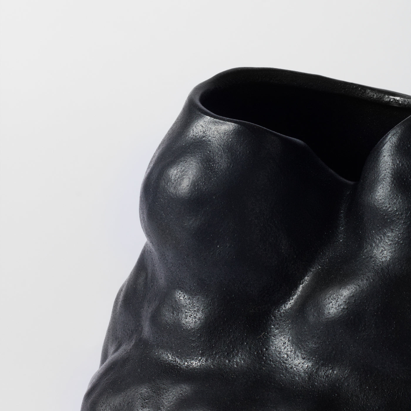 Black Wonky Vase