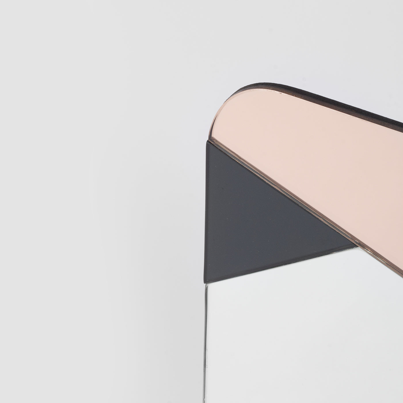 pink abstract wall mirror