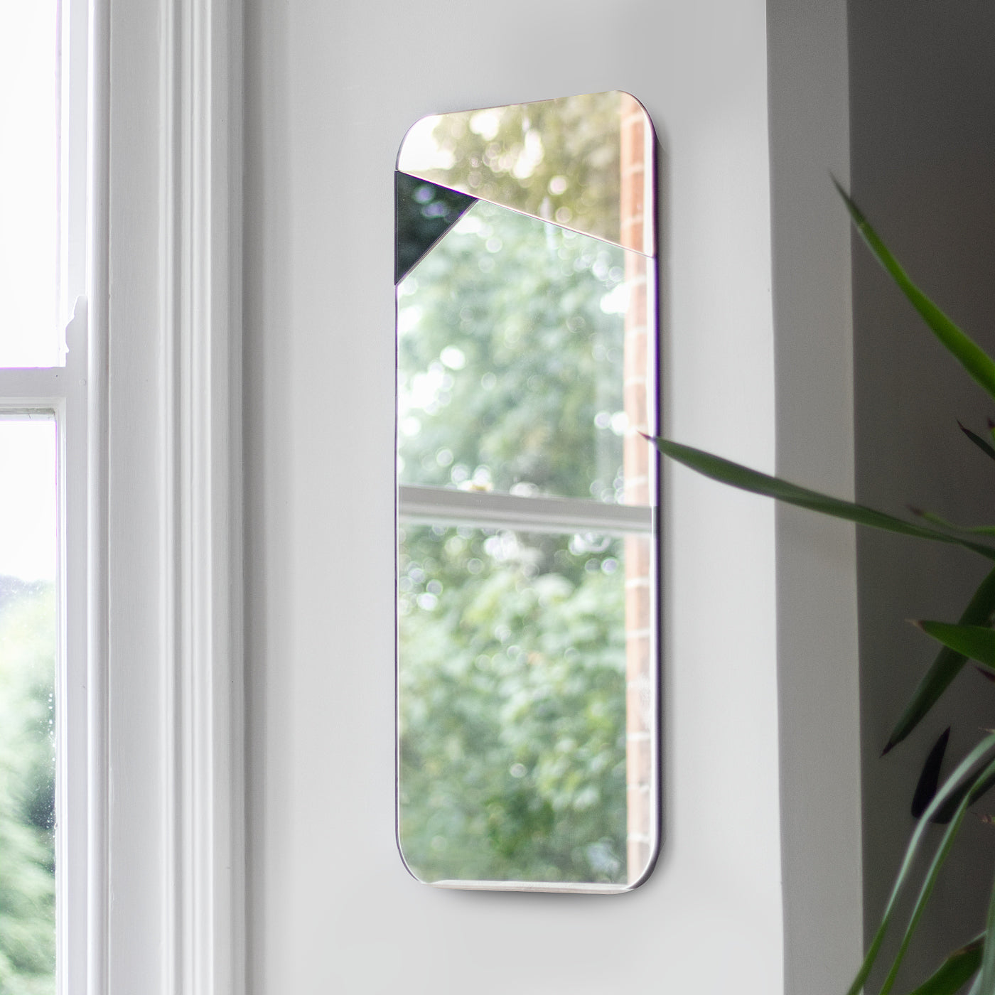 rose gold abstract mirror