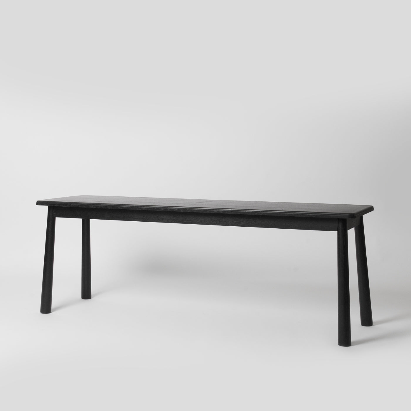 black nordic dining bench