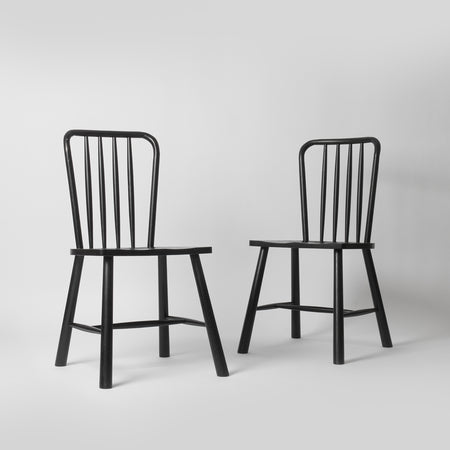 minimal black kitchen chair