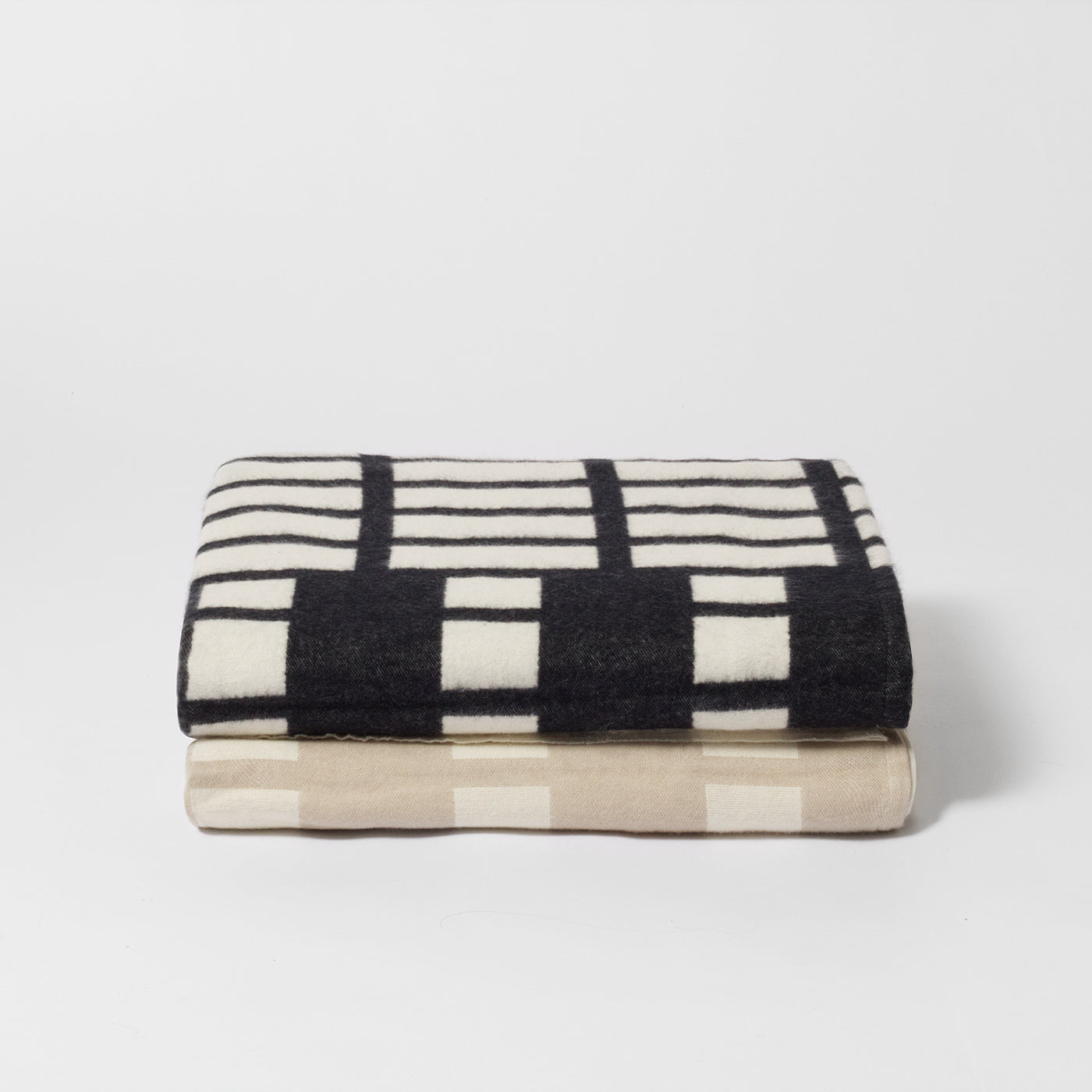 Black and White Cotton Throw