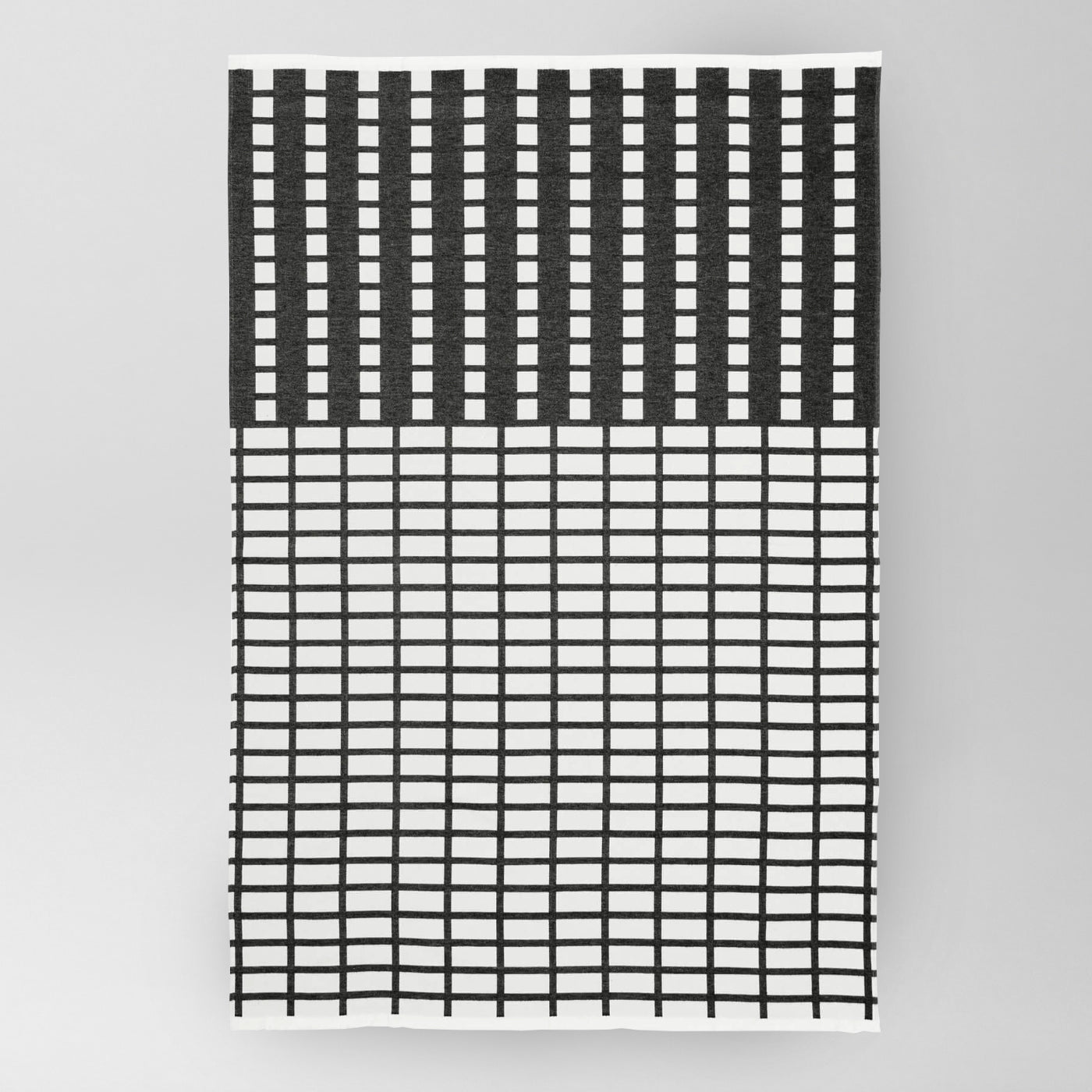 Black and White Cotton Throw