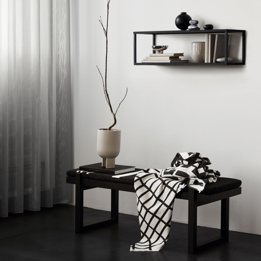 Black and White Cotton Blanket