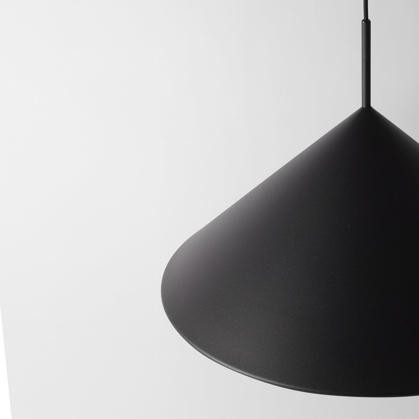 Black triangle pendant light