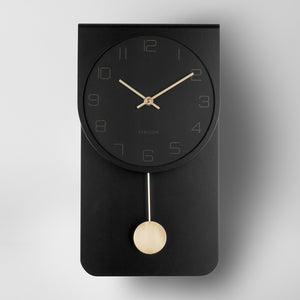Kare Black Minimalist Wall Clock