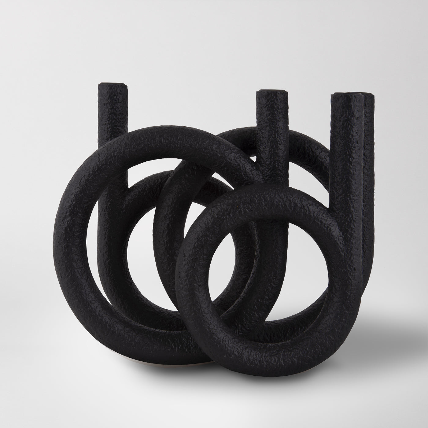 Black Multi Candle Holder, Hoop