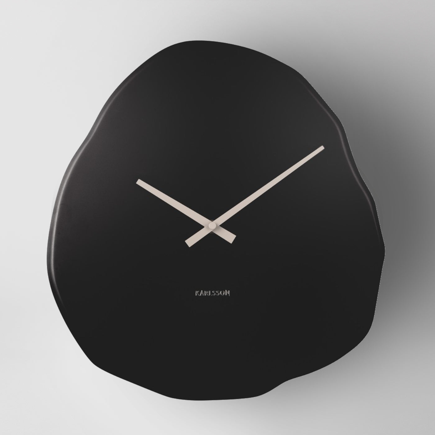 Black organic wall clock